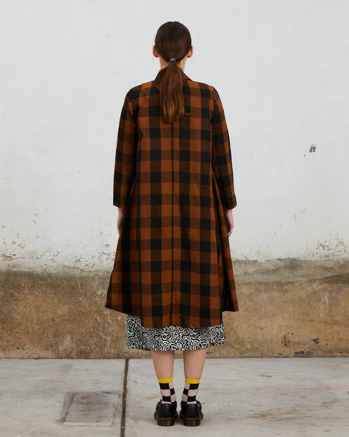 Ali Golden copper lback gingham check notch jacket and matching pants