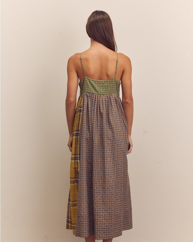 Contrast Cami Midi Dress