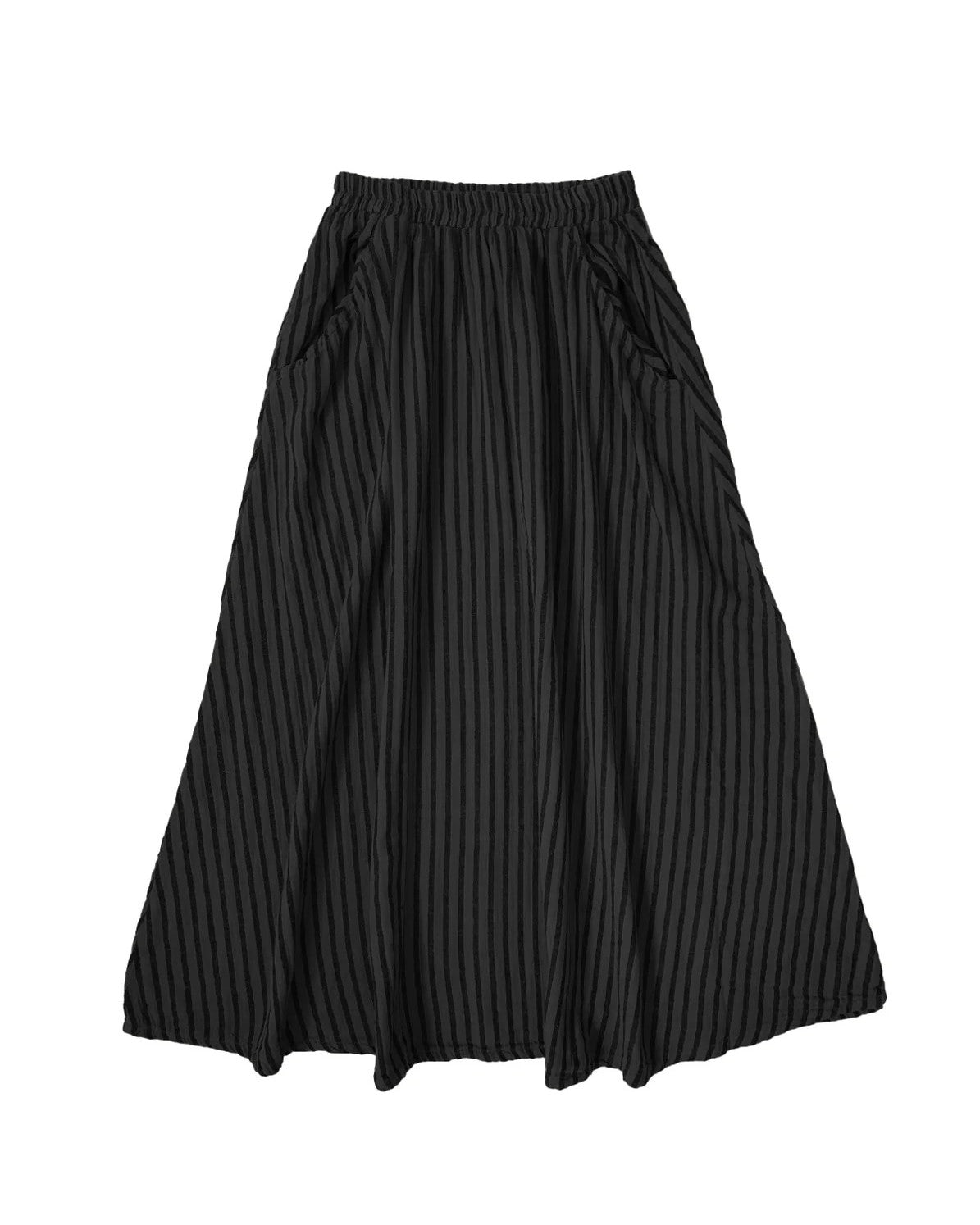 Curator Fawn black stripe skirt at Clad, a sustainable clothing boutique in Asheville, NC