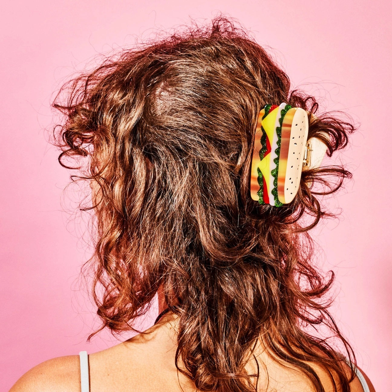 Deli sandwich large hair clip by Jenny Lemons