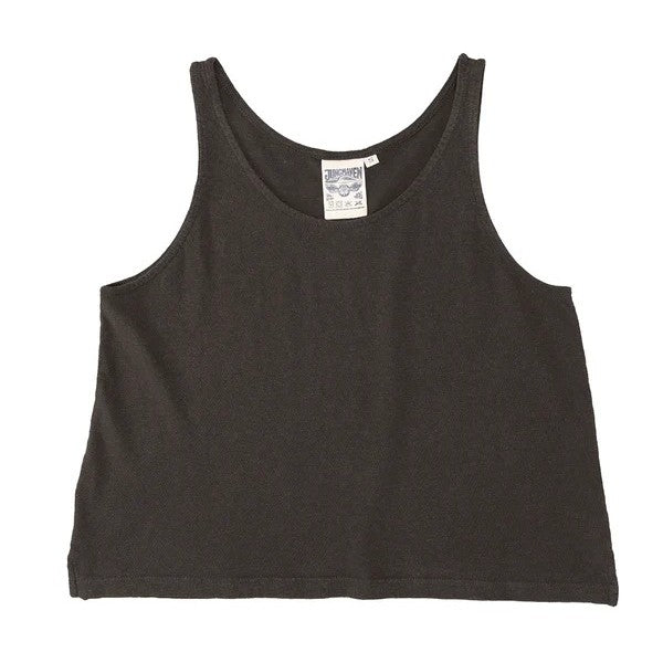 Jungmaven cropped tank in coffee bean brown