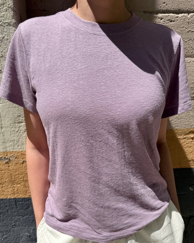 Le Bon Shoppe Bo linen tee lavender