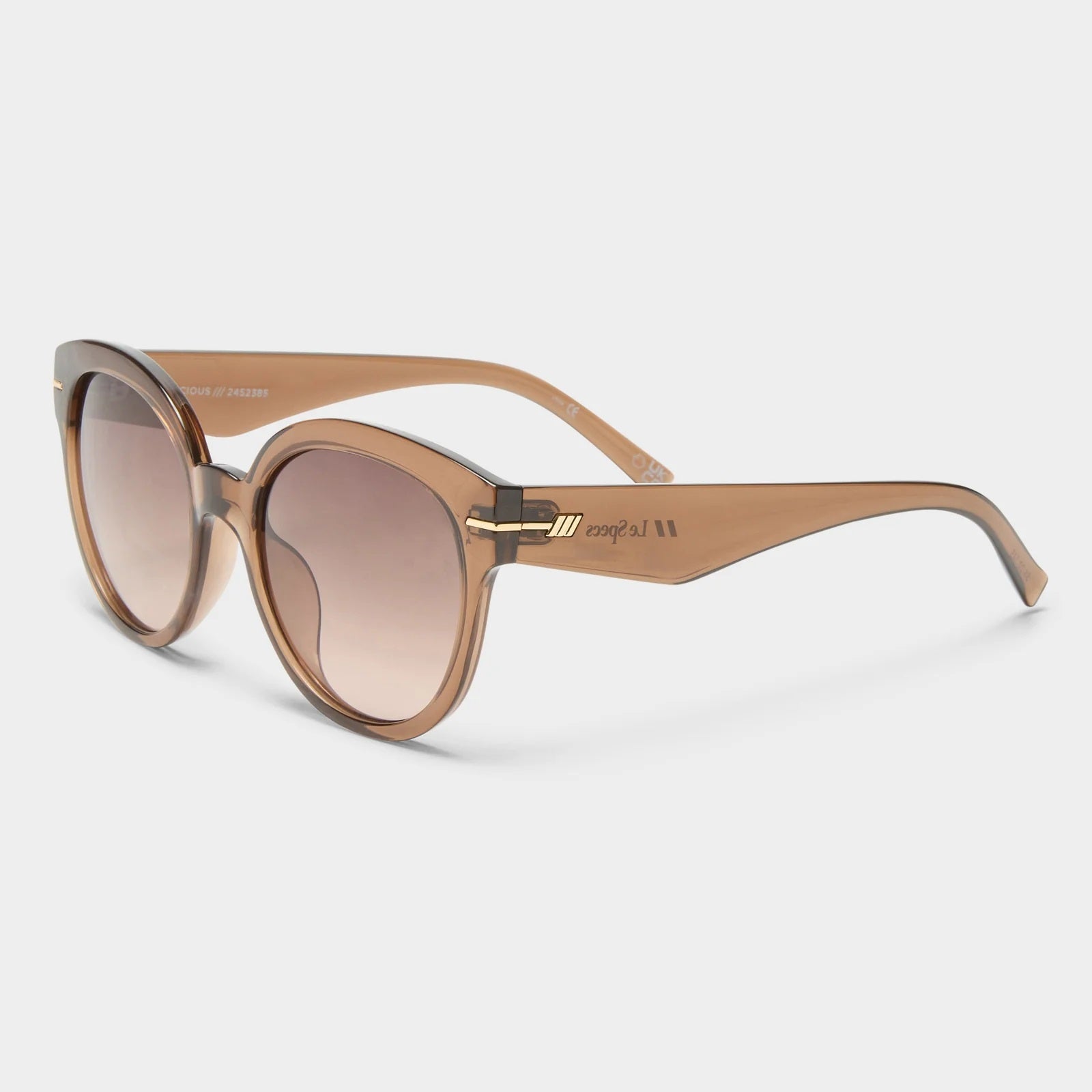 Capacious hocolate sunglasses from Le Specs at Clad, a sustainable clothing store in Asheville, NC