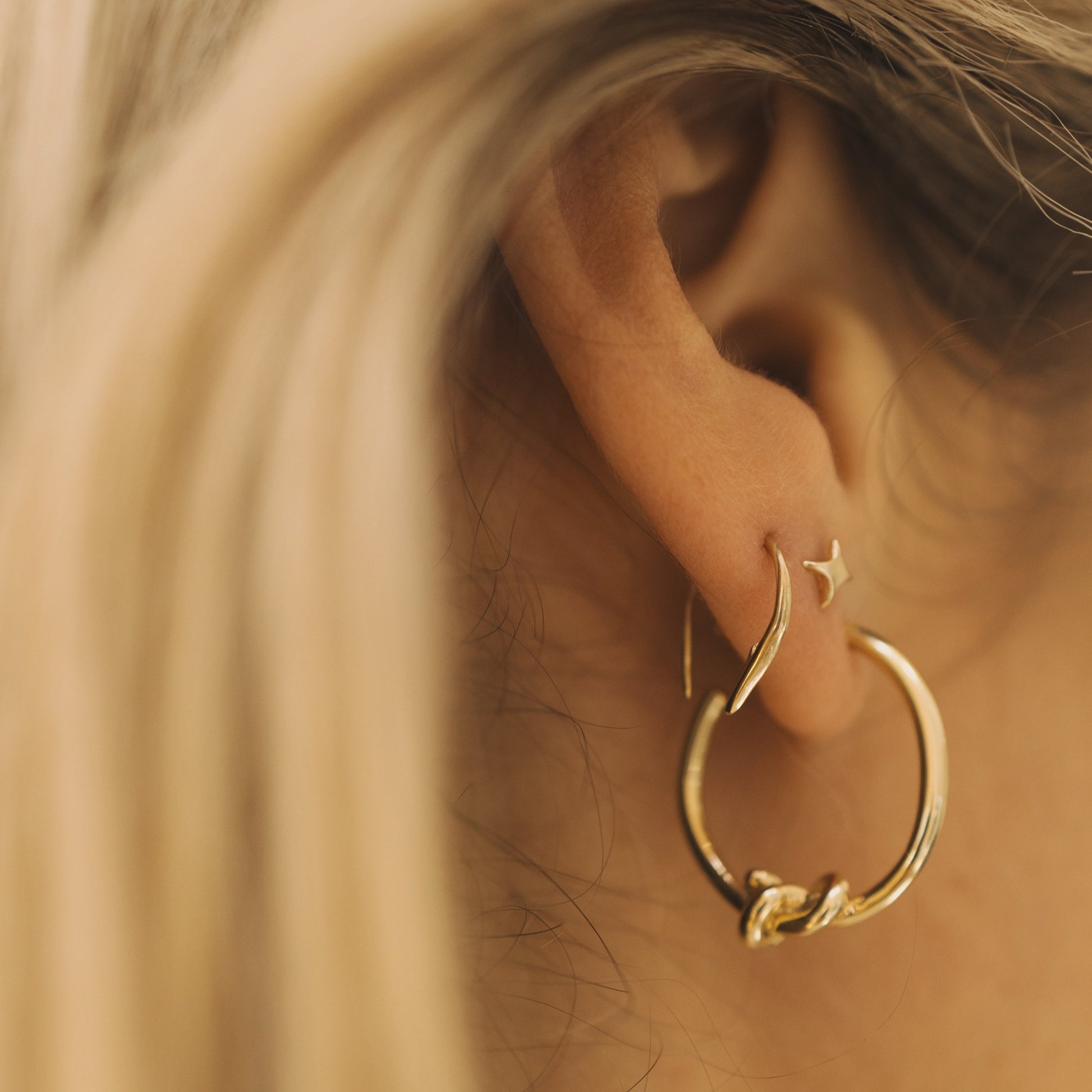 Billie hoop earrings from Merewif at Clad, a sustainable clothing boutique in Asheville, NC