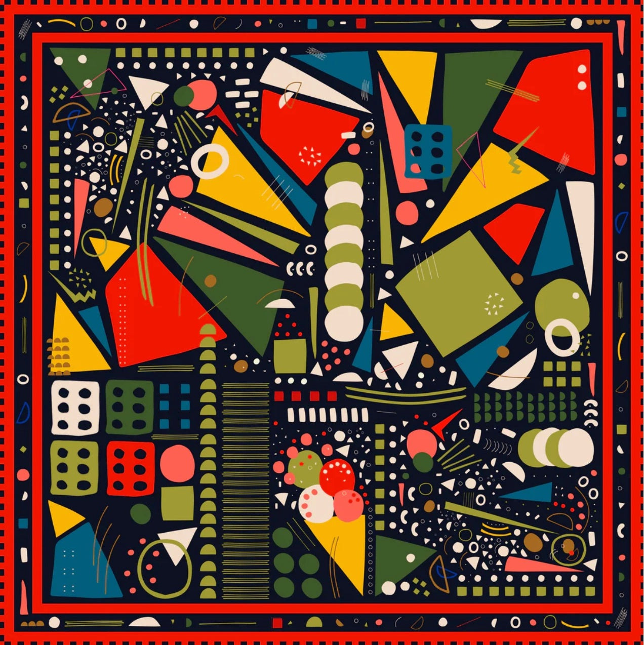 Mur by Ayca Kadinsky silk and cotton bandana