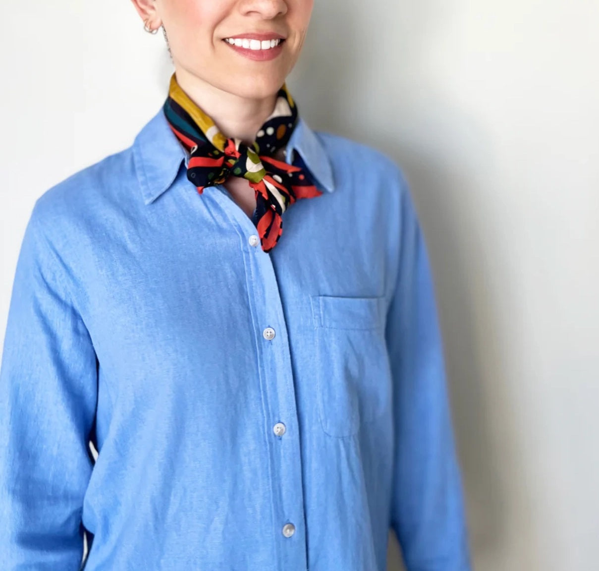 Mur by Ayca Kadinsky silk and cotton bandana