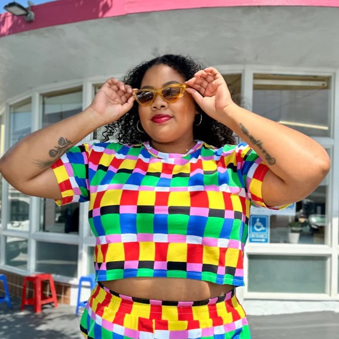 Nooworks Crop Top in Candy Weave