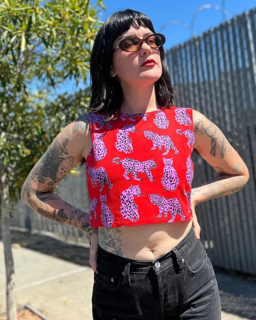 Nooworks Summer Tank in Sondler Cat