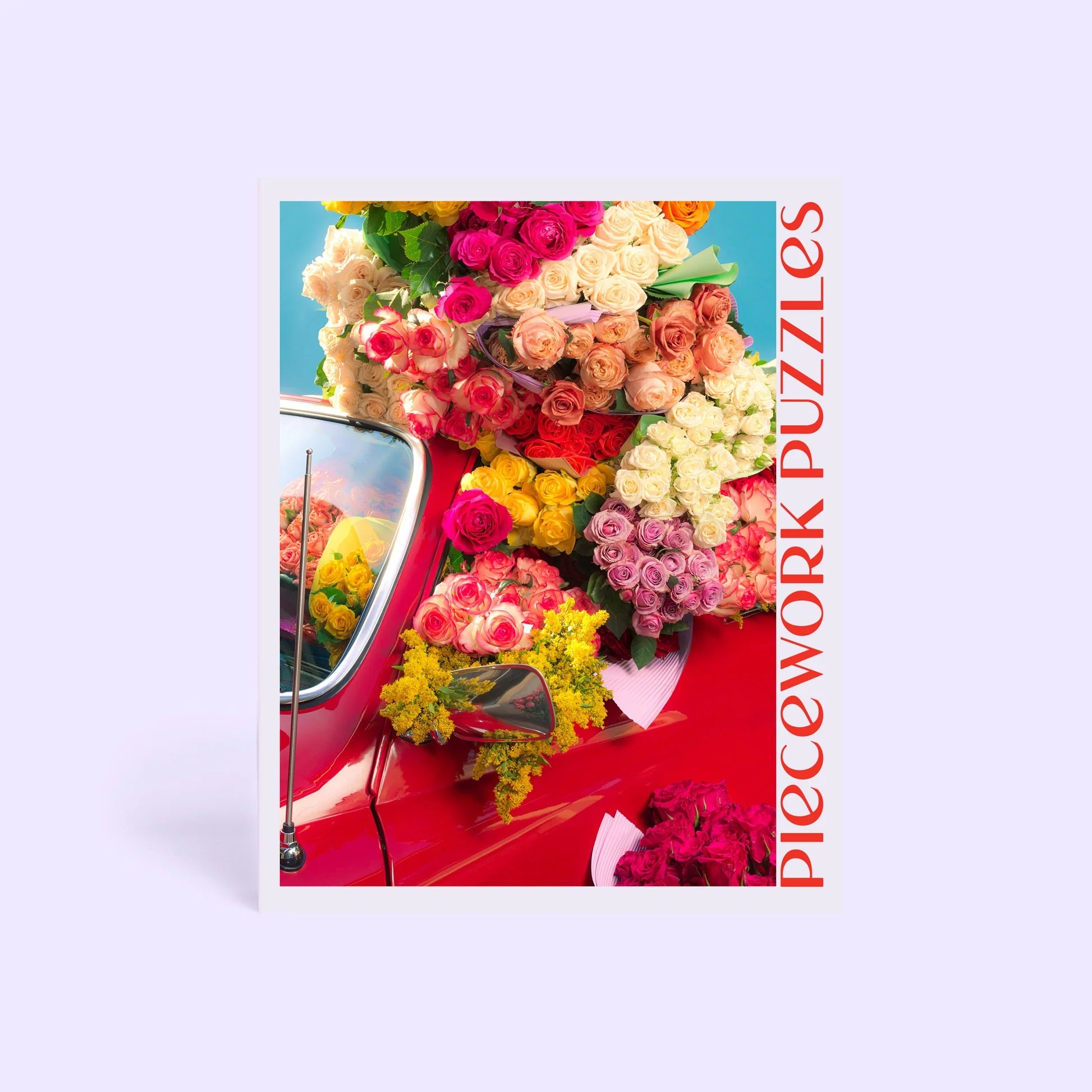 Piecework Puzzles 1000 piece puzzle Coming Up Roses at Clad, a sustainable clothing store boutique in Asheville, NC.