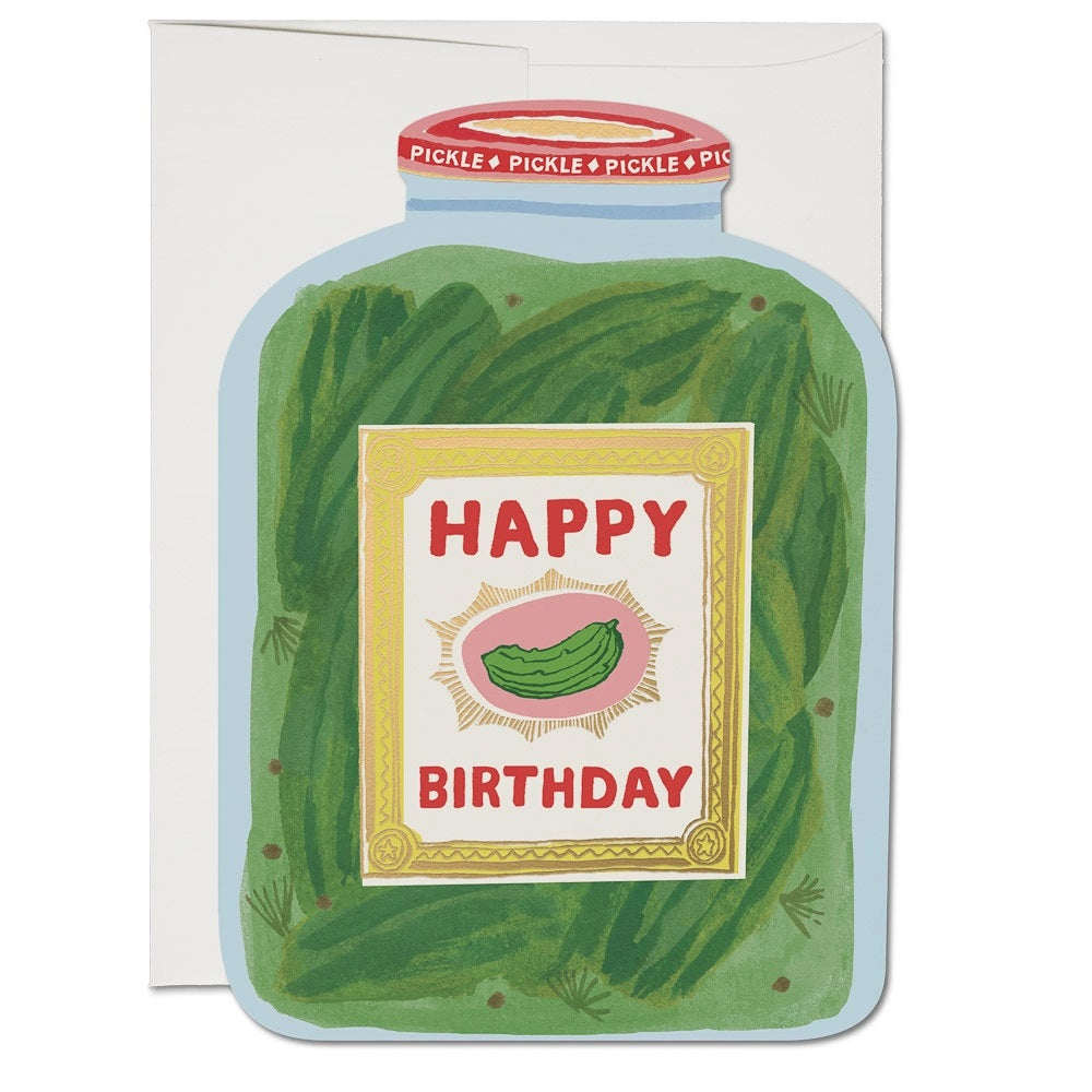 Happy birthday pickles greeting card