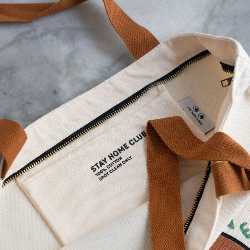 Deserve a Little Treat zipper tote bag by Stay Home Club