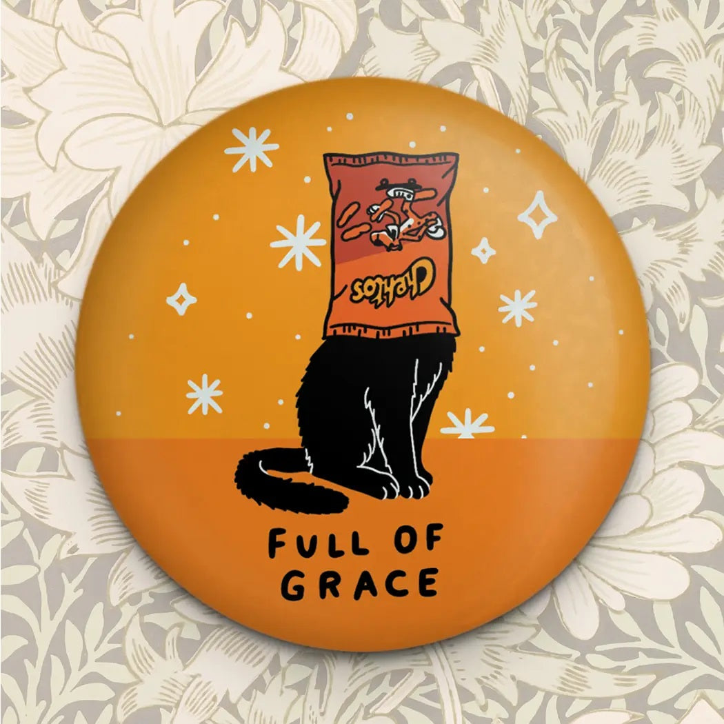Full of Grace Cheeto's cat refrigerator magnet