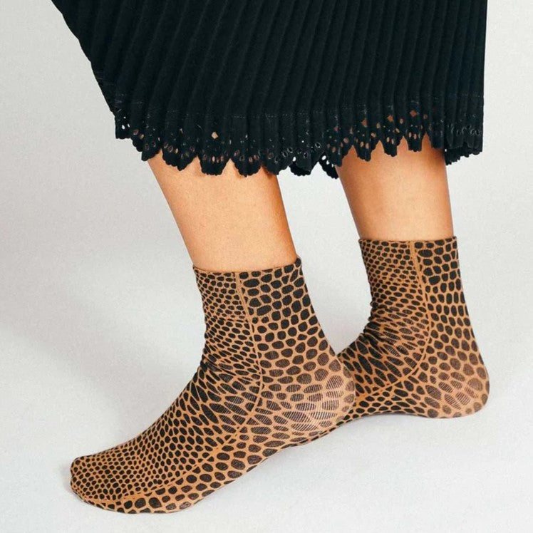 Yoshi gator ankle sock by Tailored Union at Clad, a sustainable clothing store in Asheville, NC