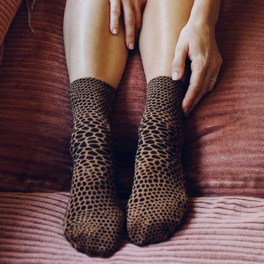 Yoshi gator ankle sock by Tailored Union at Clad, a sustainable clothing store in Asheville, NC