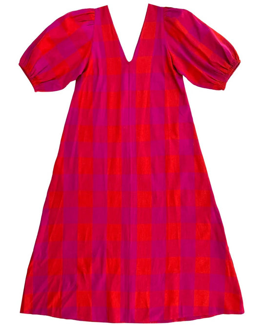 Poppy V-Neck Midi Dress
