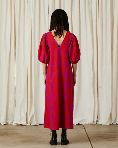 Poppy V-Neck Midi Dress