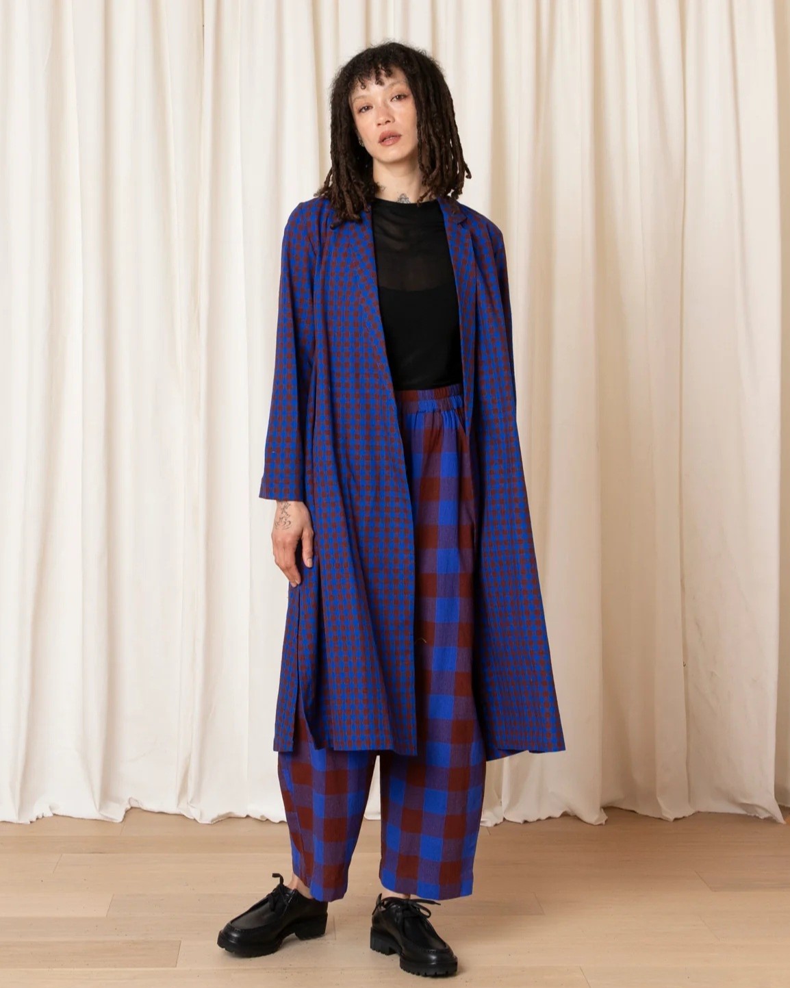 Notch jacket rust and cobalt from Ali Golden