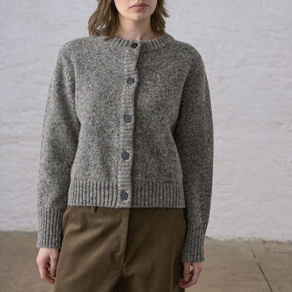 Bibico mushroom avelia donegal wool cardigan sweater