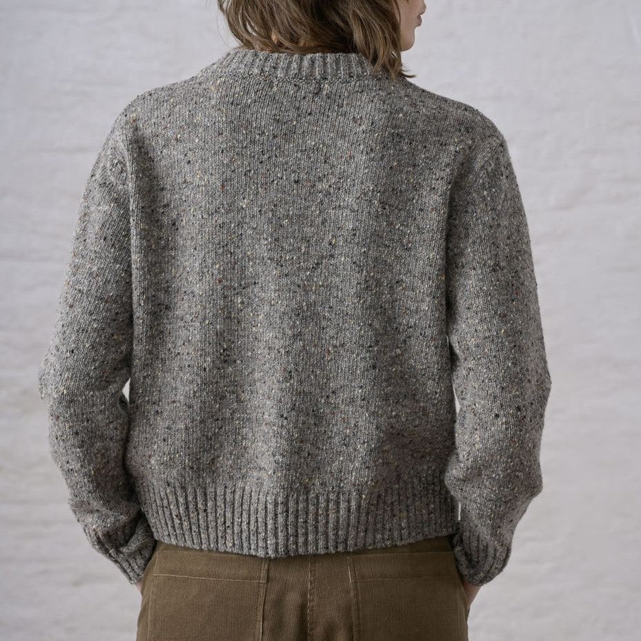 Bibico mushroom avelia donegal wool cardigan sweater