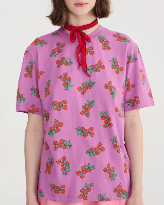 Tomatoes lilac lavender purple tee