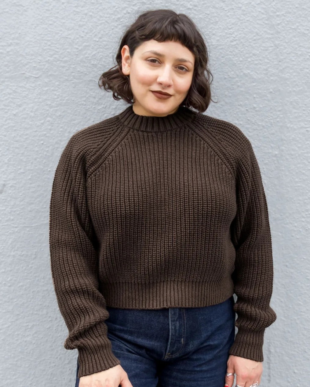 Curator Sonnie sweater in chocolate brown