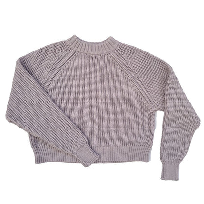 Curator lilac lavender purple mist sonnie knit cotton sweater