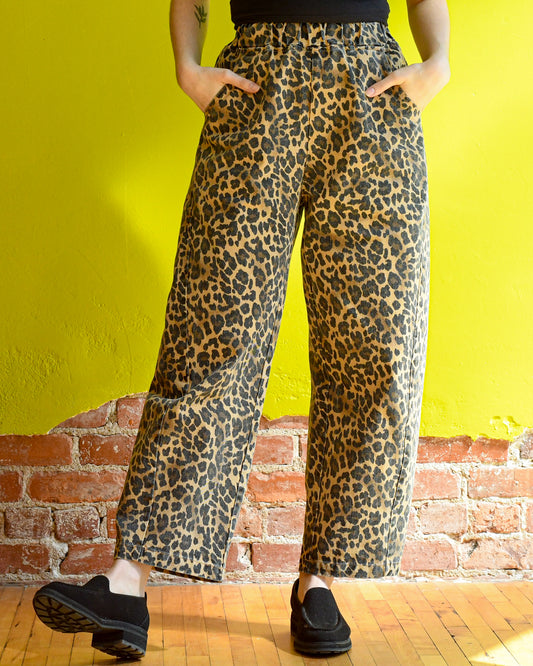 Le Bon Shoppe Leopard Arc Pants at Clad, a sustainable clothing boutique in Asheville, NC