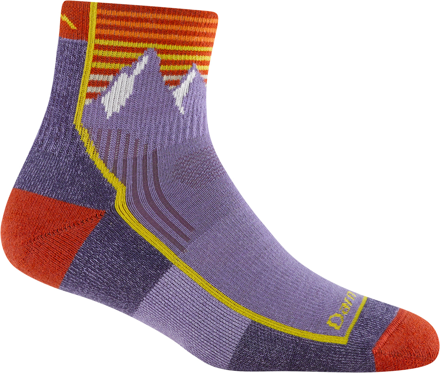 Hiker Quarter Hiking Sock, Mountain Lupine