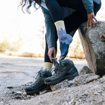 Treeline Hiking Sock, Light Denim