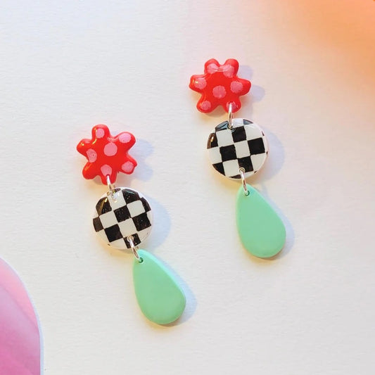 Floral Racer Earrings