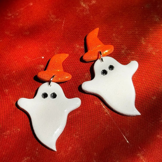 Delaney & Blu Witchy Ghosts Halloween earrings at Clad, a sustainable clothing store in Asheville, NC