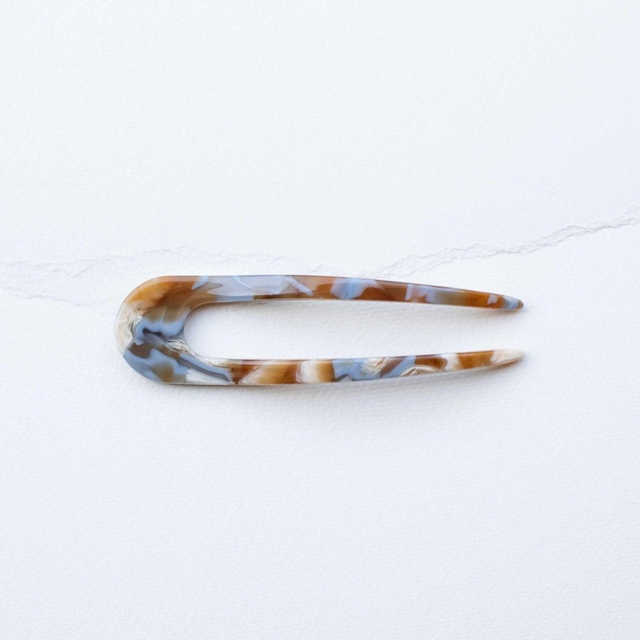 French Hair Pin, Blueberry Caramel