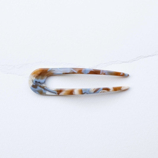 French Hair Pin, Blueberry Caramel