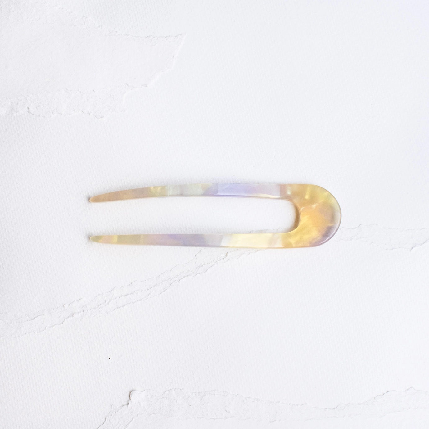Lavender Pearl French hair pin