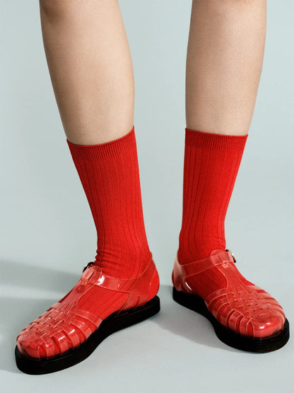 Trouser Crew Sock, Red