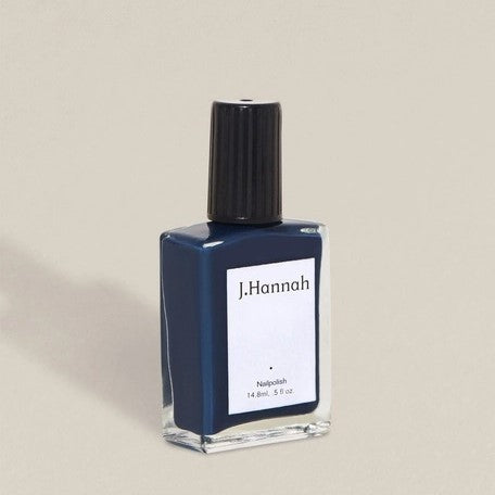 Non-toxic, cruelty-free nail polish in a royal Blue Nudes.