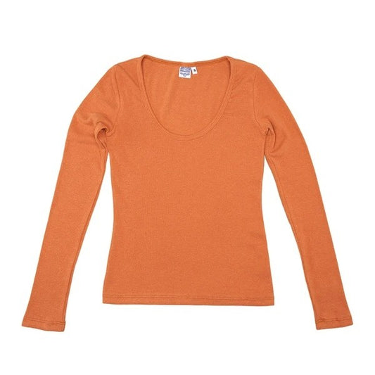Jungmaven pumpkin spice paseo long sleeve cotton and hemp tee