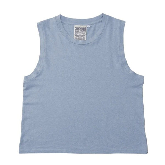 Jungmaven phoenix muscle tee in rain washed light sky blue
