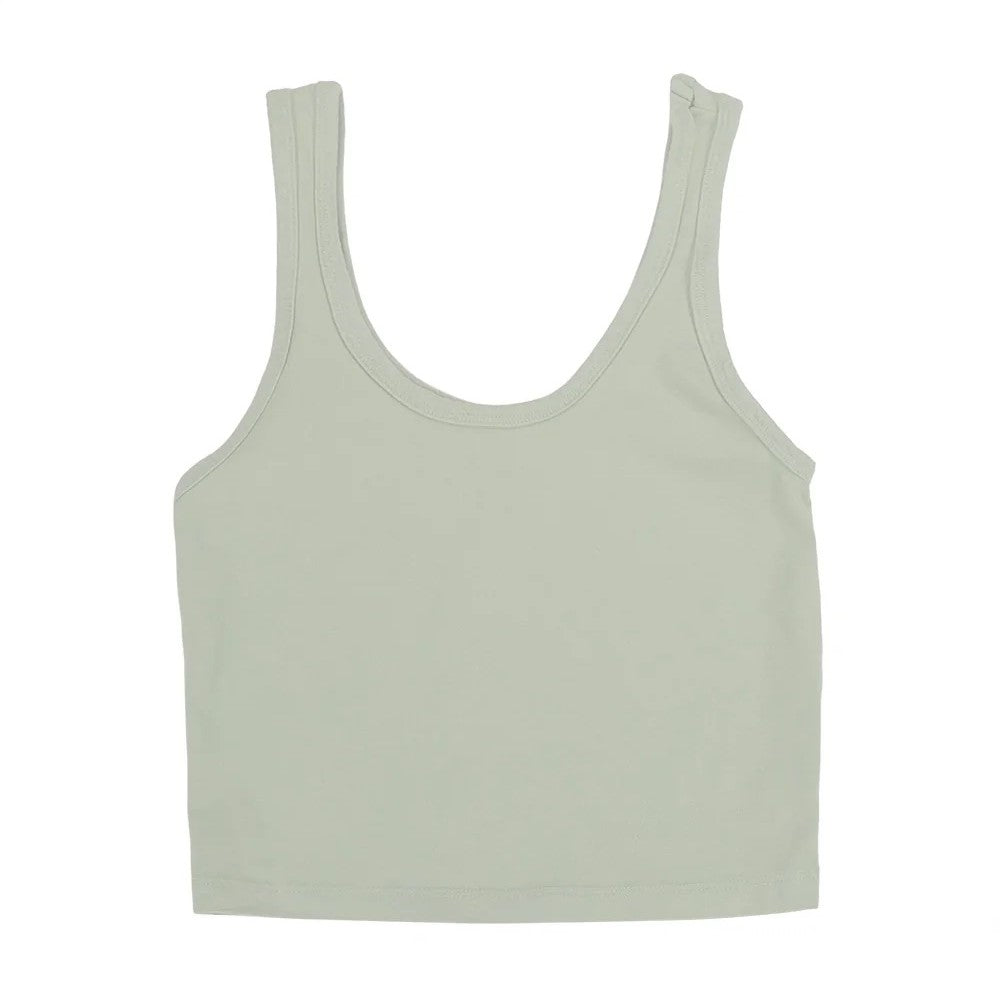 Agave green mint Jungmaven sporty tank at Clad, a sustainable clothing boutique in Asheville, NC