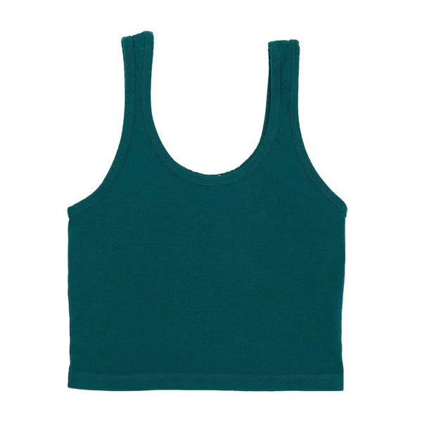 Jungmaven sporty tank in deep teal