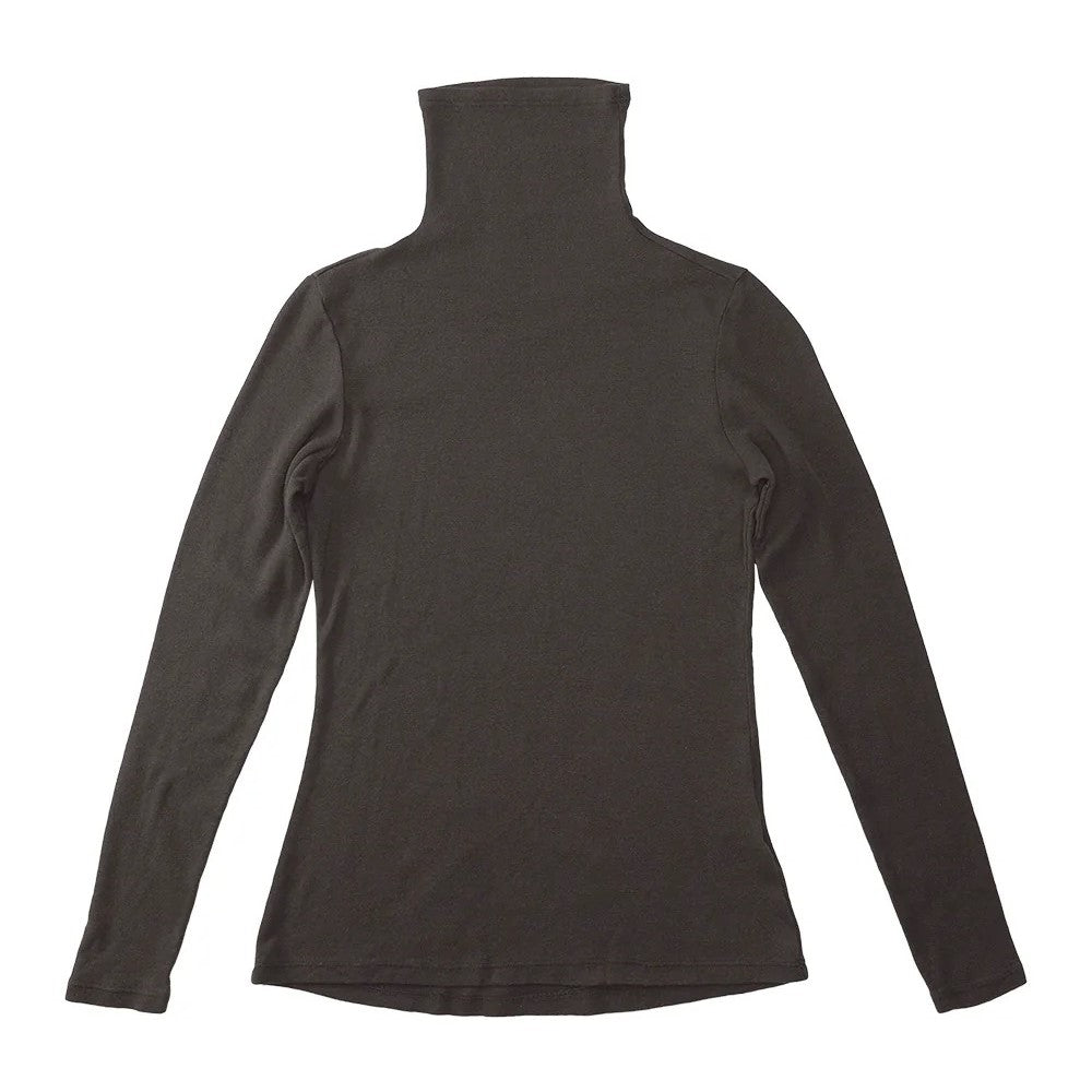 Jungmaven brown coffee bean hemp and cotton turtleneck
