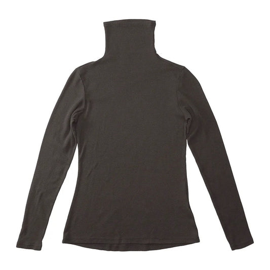Jungmaven brown coffee bean hemp and cotton turtleneck