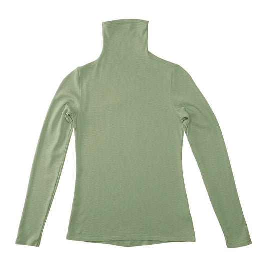 Jungmaven pistachio green hemp and cotton blend turtleneck