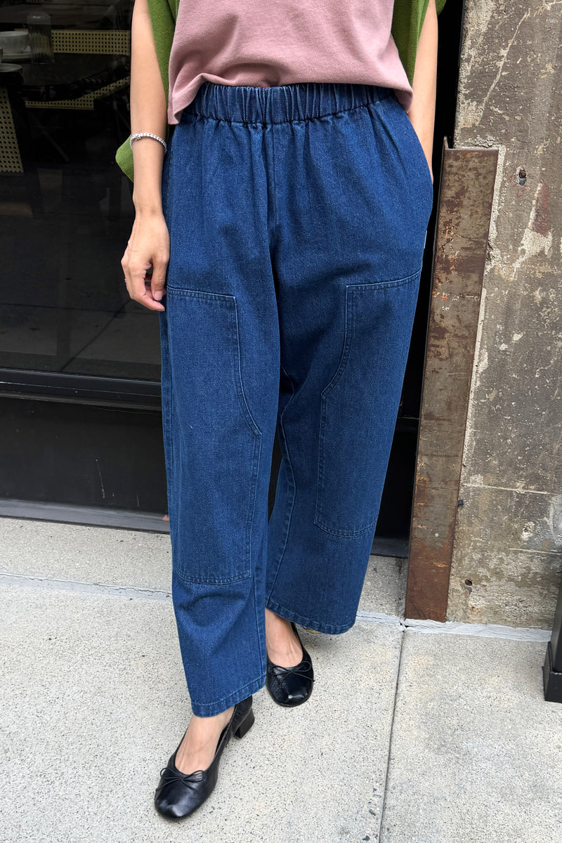 Le Bon Shoppe blue denim gardener pant