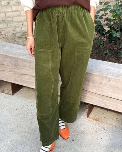 Le Bon Shoppe bay leaf green gardener pant