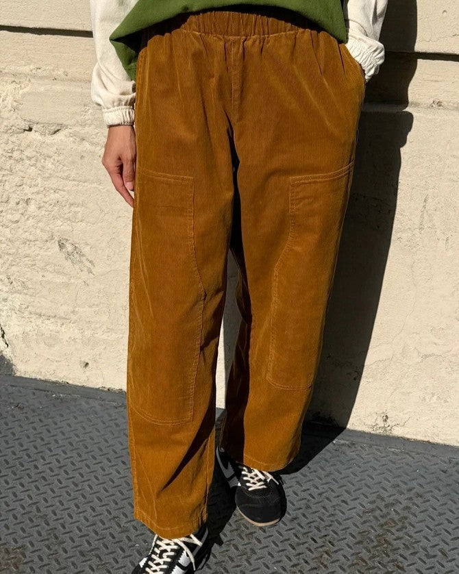 Le Bon Shoppe whisky brown corduroy gardener pant