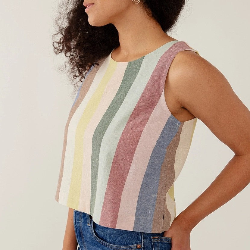 Mata Traders neko tank in vintage stripes