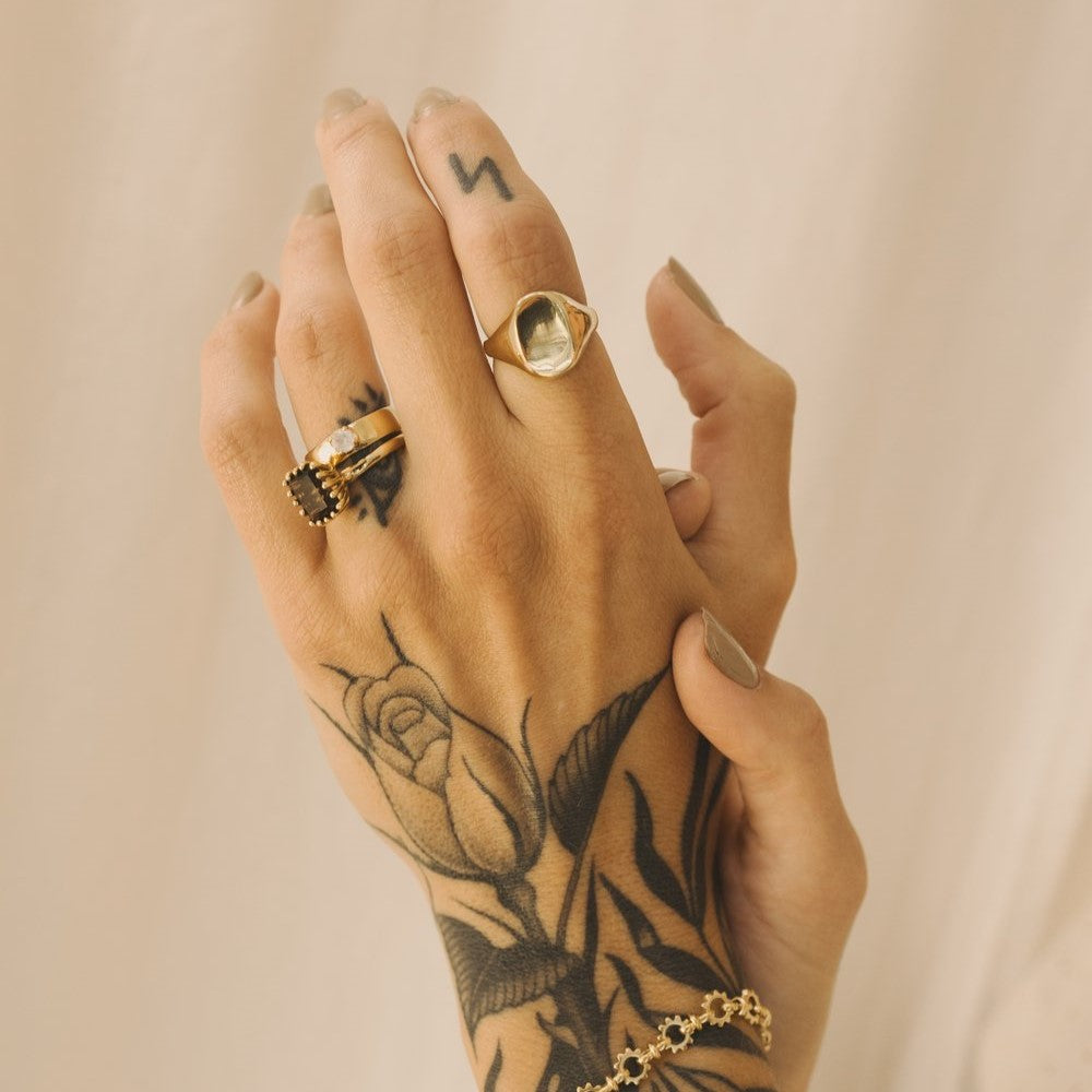 Smoky topaz Ramona ring by Merewif