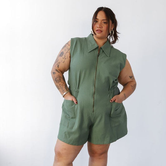 Noble sea glass green tank suit