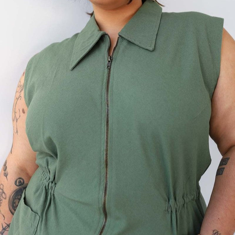 Noble sea glass green tank suit